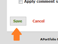 green Save button on bottom of Customized Settings page